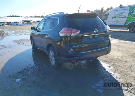 2016 Nissan Rogue Sv из США, поврежденный, VIN KNMAT2MV1GP623478